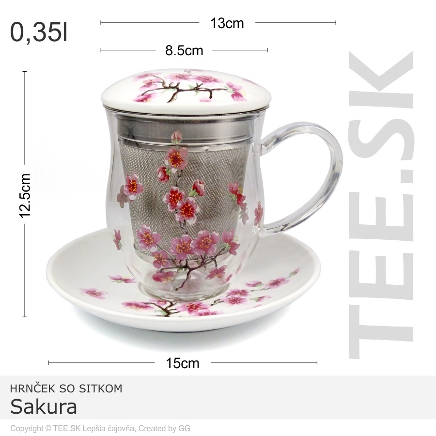 HRNČEK so sitkom Sakura 0,35l – porcelán